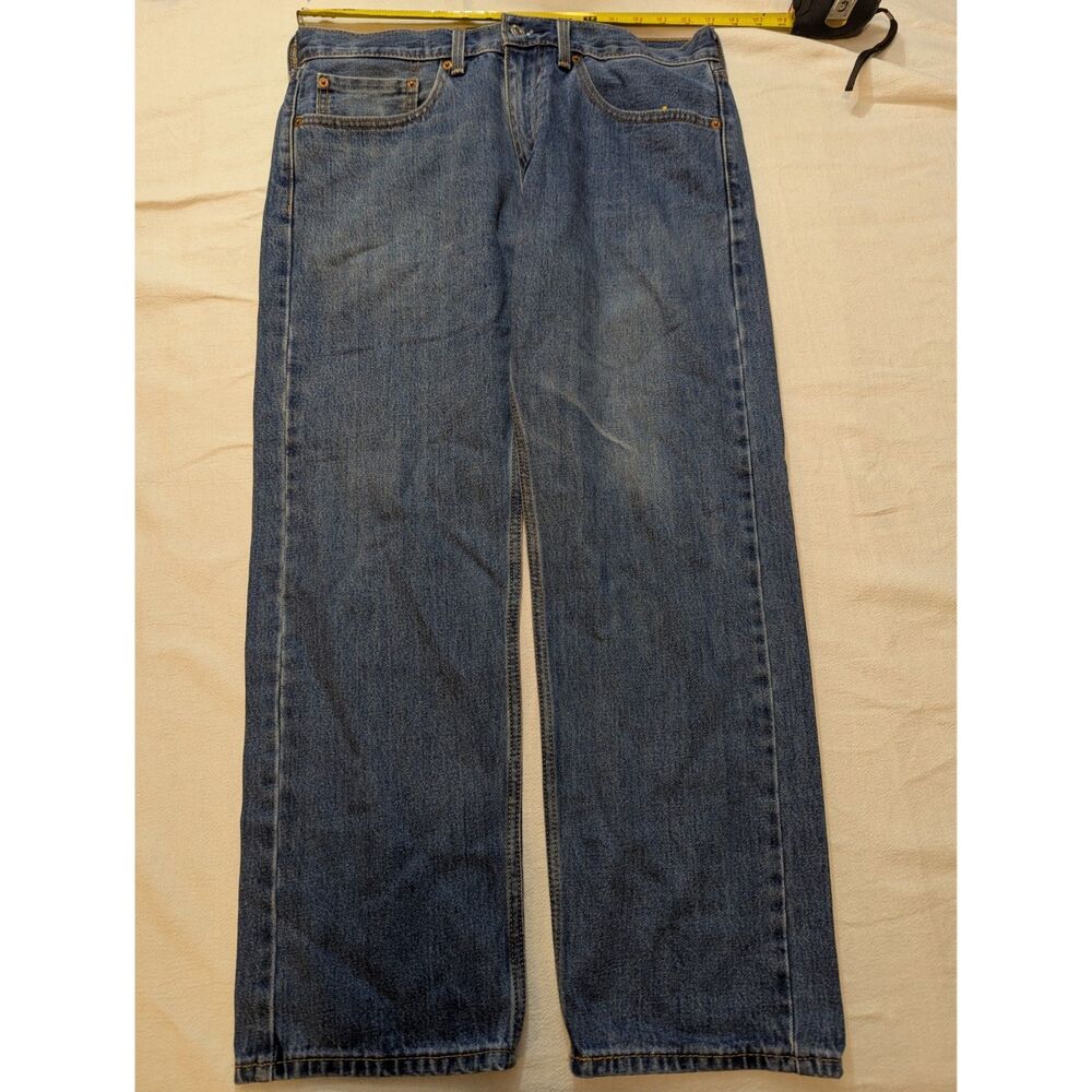 Levi’s 505 Regular Fit Jeans Men 34x29 Medium Wash Straight Leg Denim